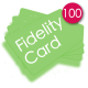100 Carte fedeltà PVC